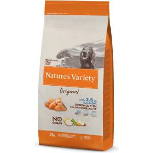 Nature's Variety Nature s Variety Dog Original No Grain Medium Salmon 12 кг