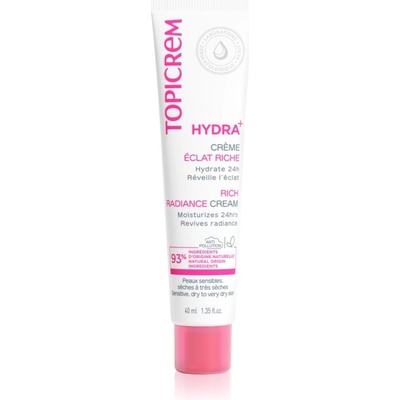 TOPICREM Hydra+ Rich Radiance Cream интензивен хидратиращ гел дневен 40ml