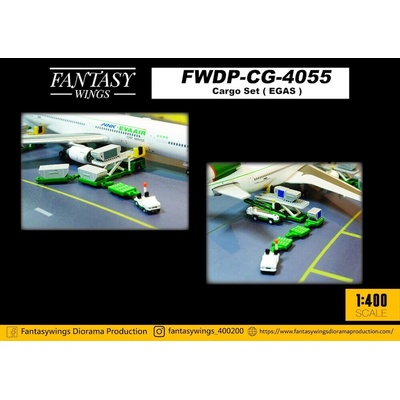 JC Wings Cargo SetEGAS Ground Handling 1:400