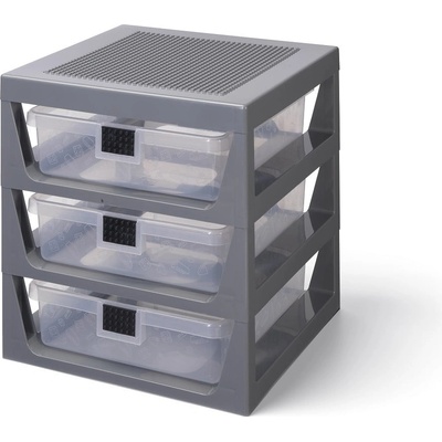 LEGO® Storage organizér šedá/dark 34.6 cm 37.9 cm 32.6 cm – Zboží Mobilmania