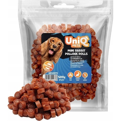 UniQ Pets Psí pamlsek sushi s králíkem rolky 500 g