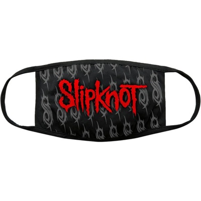 ROCK OFF Маска Slipknot - Червено лого и знаци - бяло - ROCK OFF - SKMASK02B