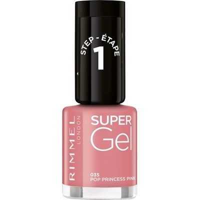 Rimmel London Gelový lak na nehty Super Gel 035 Pop Princess Pink 12 ml
