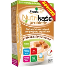 PHARMALINE Nutrikaše probiotic protein a slaný karamel 3 x 60 g