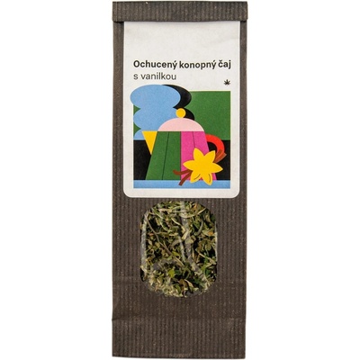 WeedShop Ochucený konopný čaj s vanilkou 20 g