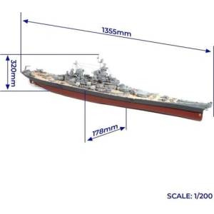 Occre USS Missouri 1: 200 комплект