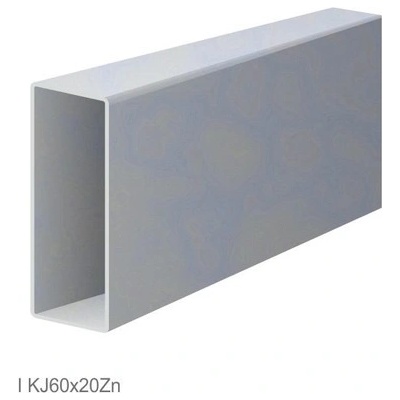 Uzavretý pozinkovaný doskový profil KJ60x20x1,2Zn-6
