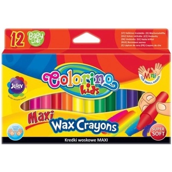 Colorino Kids farebné voskovky 12 ks MAXI