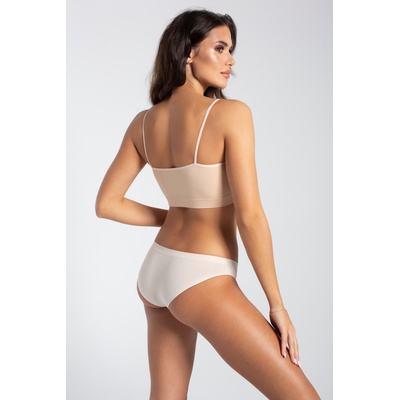 Gatta Bodywear Дамски безшевни бикини с ниска талия, телесен цвятeh-66959-light nude - Черен, размер s