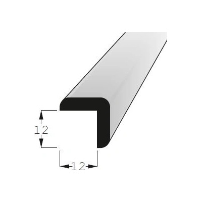 Lišta rohová vnější borovice 12x12mm, délka 240cm