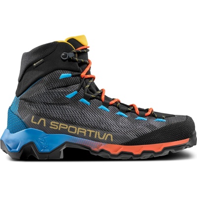 La Sportiva Мъжки туристически обувки La Sportiva Aequilibrium Hike GTX Walking boots - Carbon / Tropic Blue - размер 41, 5 (EU) (019-1063-0220)