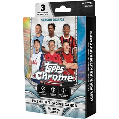 Topps 2024-25 Chrome UEFA Club Competitions Hanger Box