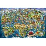 Ravensburger - Puzzle Illustrated World Map - 5 000 piese