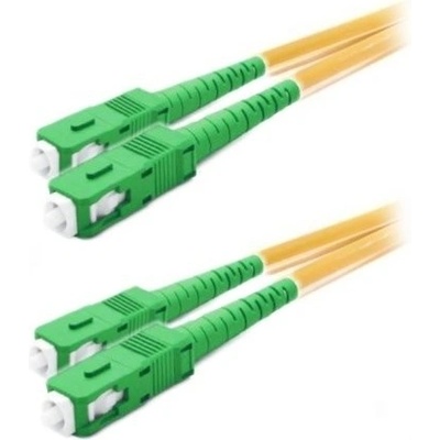 XtendLan FOP-SCASCA-D-10-9 FO patch, SC/APC-SC/APC, 9/125 duplex, G.652d, LS0H, 10m