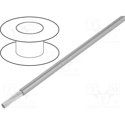 Alpha Wire 5851 SL005 HookUp Wire lanko Cu 30AWG PTFE tmavě šedá 600V 30,5m