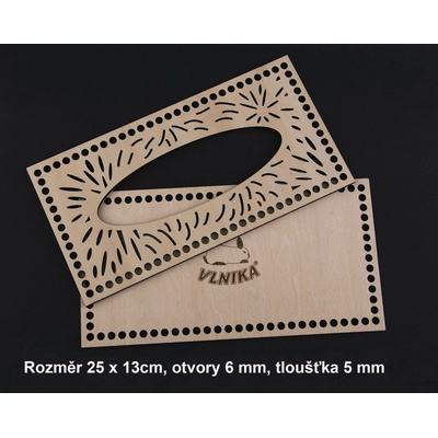Set překližkový dno a víko na kapesníky Varianta: 25x13cm-6mm