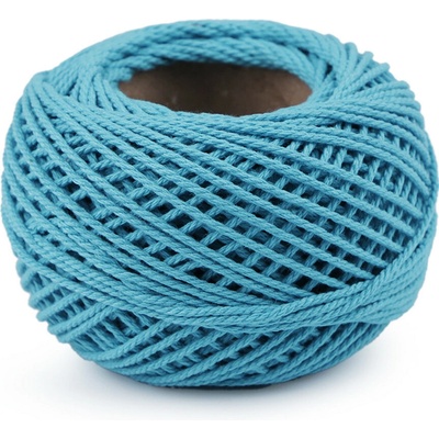 Bavlněná příze macrame / háčkovací 40 g rozčesávací - tyrkys