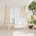 vidaXL Стълба за кърпи с 4 закачалки, 90x50x100 cм, бамбук (368036)