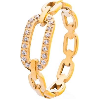 franco bene Mini chain prsten pozlacený 8052