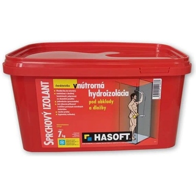 Hasoft Sprchový izolant - jednozložková pružná hydroizolačná membrána pod keramické obklady 7 kg