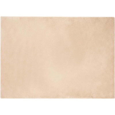 vidaXL Противоплъзгащ килим от изкуствен заек Olite Бежово Полиестер (42021640)