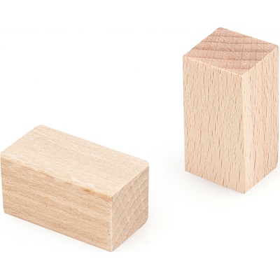 Metrie kostka z bukového dřeva 35 x 175 x 175 mm 1 ks