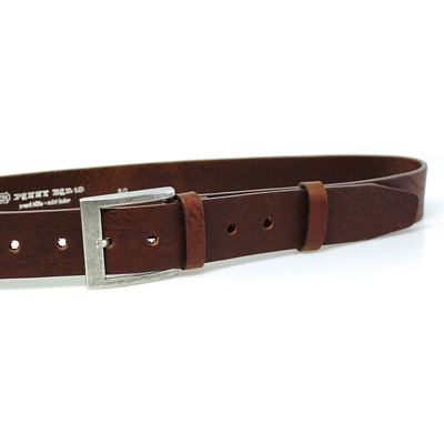 Penny Belts pánský kožený opasek EXKLUZIV 502-R43 hnědý