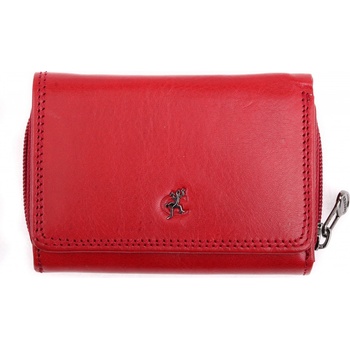 malá kožená peňaženka Cosset 4511 Red Komodo red