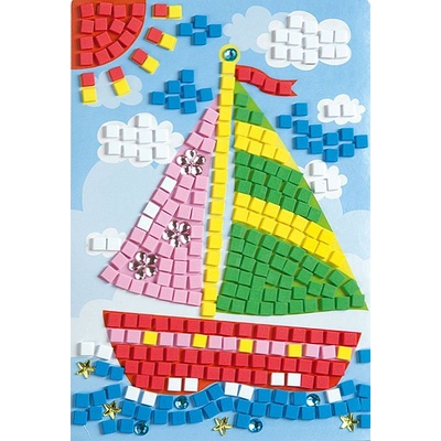 folia Творчески комплект Folia - Направи картинка от мозайка, Кораб (4001868065152)