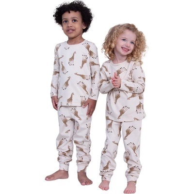 Winkiki Kids Wear Giraffe světle béžové