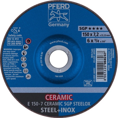 Pferd Brúsny kotúč 150 x 7,2 x 22,23 mm 4007220068267