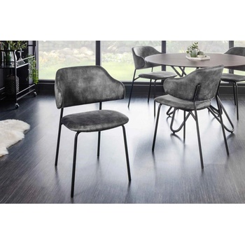 LuxD Takuya šedý samet