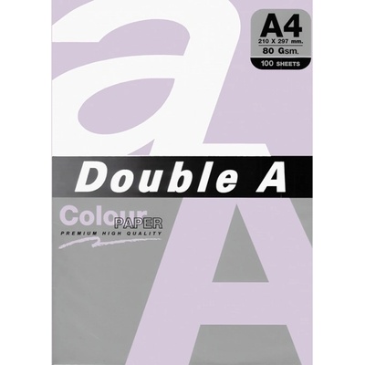 Double A Хартия Double A 15500, A4, 80 g/m2, 100 листа, лилава (OK15500)