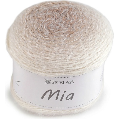 Pletací příze Mia 200 g Varianta: 1 béžovobílá, Balení: 1 ks
