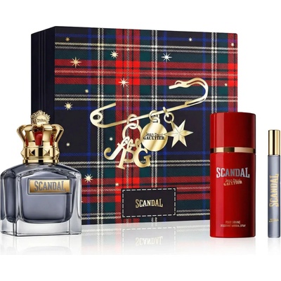 Jean Paul Gaultier Scandal Pour Homme EDT 100 ml + EDT MINI 10 ml + DEO v spreji 150 ml