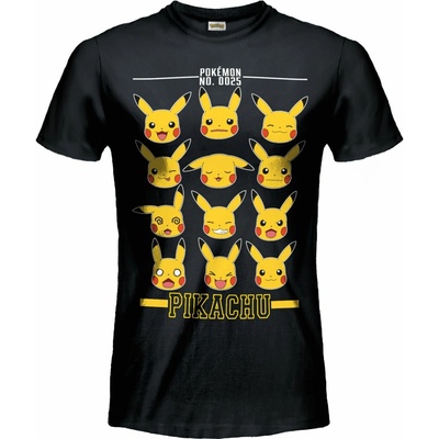 Pokémon Pikachu tričko čierne