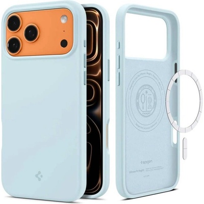 Spigen Magsafe Калъф за iPhone 17 Pro Max, Spigen Silicone Fit Case, Син (ACS10273)