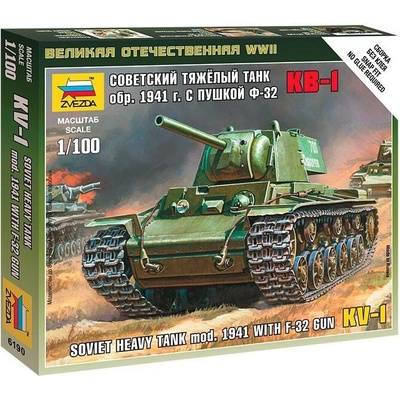 Zvezda KV 1 with F 32 Gun 1:100