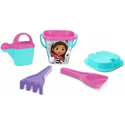 Wader Wader: Пясъчник комплект с куклена къща Габи - 5 части (82141)