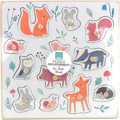 Vilac Lesní zvířátka puzzle s kolíčekem od Sarah Betz
