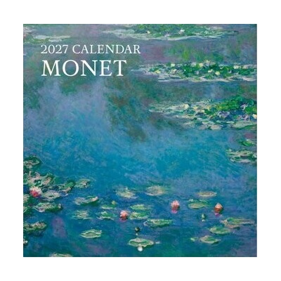 CurePink Oficiální nástěnný 16 měsíců Claude Monet 30 x 30|60 cm [CP27055] 2027