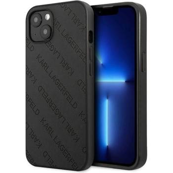 KARL LAGERFELD Кейс Karl Lagerfeld KLHCP13SPTLK за iPhone 13 mini 5, 4"", твърд, черен / черен, Perforated Allover