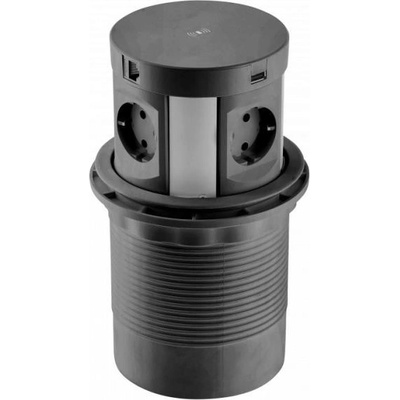 GTV 4 Plug + 2 USB + 2 LAN 1,5 m (AE-BPW4S120P-20)