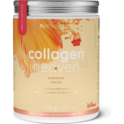 Nutriversum Kolagénové nebo - WSHAPE - Collagen Heaven - WSHAPE Ibištek a Broskyňa 300 g