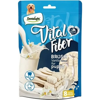 Dentalight Vital Fibre Brush Puppy Vanilla дентално лакомство за бебета 8бр, 80gr