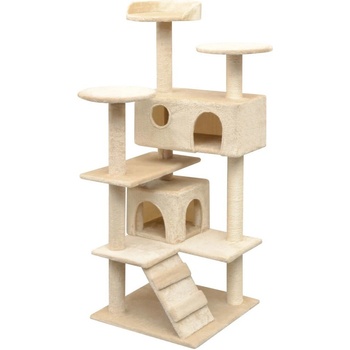 Petrashop škrabadlo pro kočky se sisalovými sloupky 67 x 67 x 125 cm