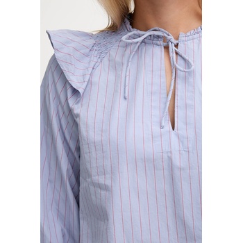 Pepe Jeans Памучна блуза Pepe Jeans дамска в синьо с десен PL3051254 (PL3051254)