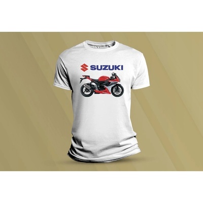 Sandratex dětské bavlněné tričko Suzuki GSX-R 750 bílá