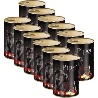 Dolina Noteci Piper Adult s hovězími játry a bramborami 12 x 400 g