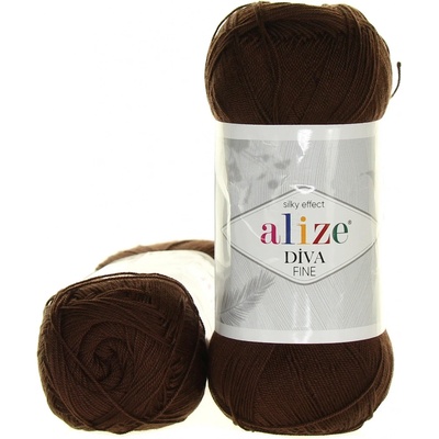 Alize Diva Fine 26 hnědá